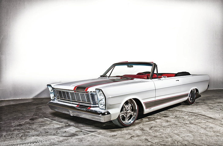 1965, car, convertible, ford, galaxie, muscle, usa, HD wallpaper