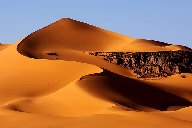 Earth, Desert, Africa, Algeria, Dune, Sahara, Sand, Tassili N'Ajjer, HD wallpaper