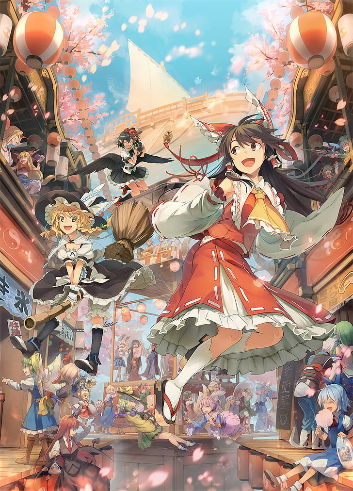 Anime, Touhou, HD-Hintergrundbild, Handy-Hintergrundbild