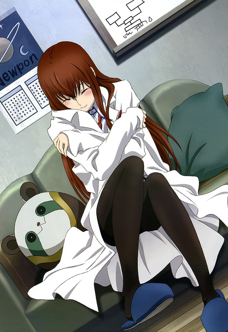 personaggio femminile anime, Steins; Gate, Makise Kurisu, Sfondo HD, sfondo telefono