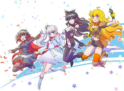 Anime, RWBY, Blake Belladonna, Ruby Rose (RWBY), Weißer Schnee, Yang Xiao Long, HD-Hintergrundbild HD wallpaper