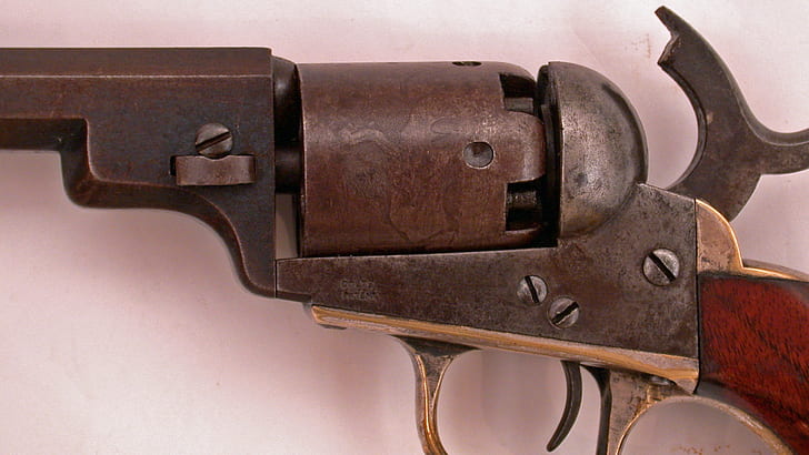 Weapons, Colt 1848 Baby Dragoon revolver, HD wallpaper