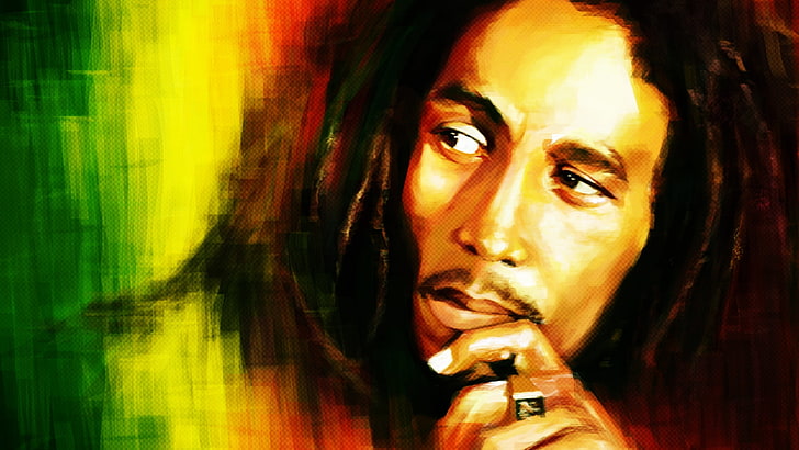 Bob Marley illustration, Bob Marley, œuvres d'art, hommes, chanteur, célébrité, musique, Fond d'écran HD