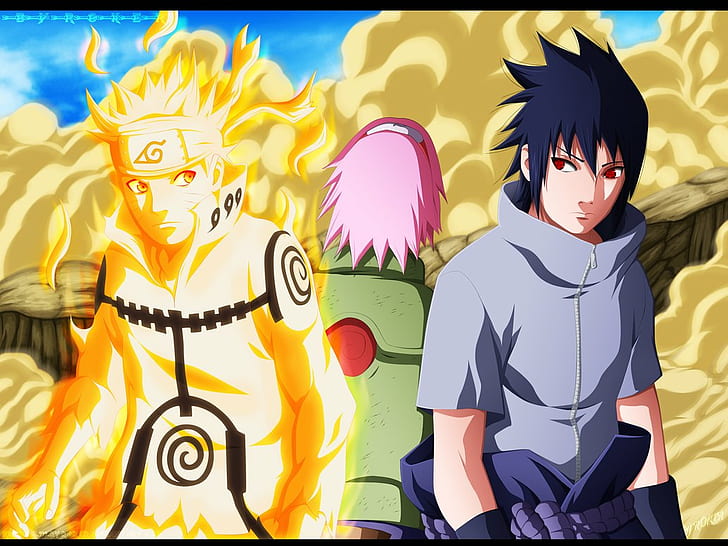 Naruto, neun Schwänze, Shippuden, Team 7, die letzte, HD-Hintergrundbild