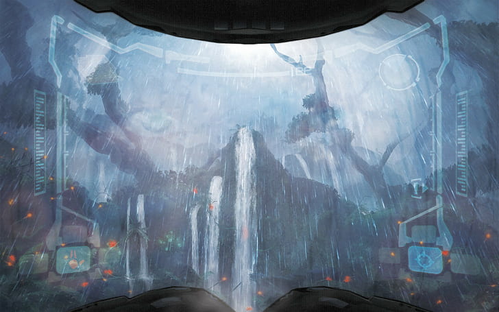 Samus Aran Metroid Prime Sicht Videospiele, HD-Hintergrundbild