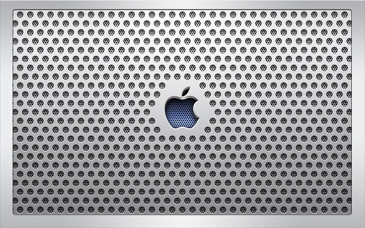 Logo Apple, tecnologia, Apple, Apple Inc., arte digitale, griglia, motivo, Sfondo HD