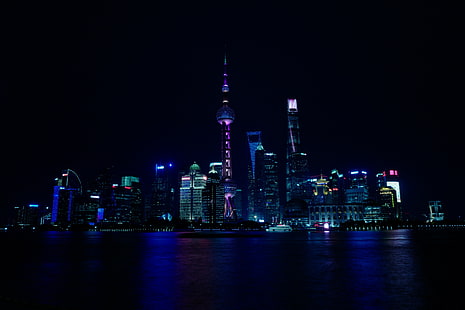 6000x4000 px China City Lights noc woda Motocykle Suzuki HD Sztuka, woda, noc, Chiny, miasto, światła, 6000x4000 px, Tapety HD HD wallpaper