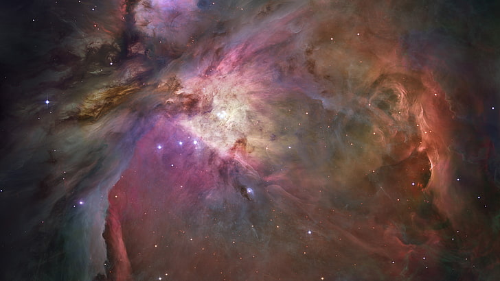 multicolored wallpaper, space, Great Orion Nebula, HD wallpaper