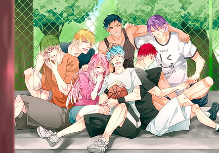 kuroko no basket, chicos de anime, tetsuya, satsuki, Anime, Fondo de pantalla HD HD wallpaper