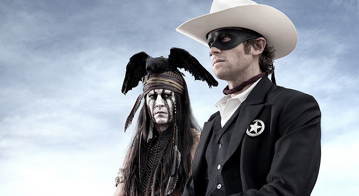 The Lone Ranger, Lone Ranger movie scene, Movies, Other Movies, johnny depp, 2013, tonto, HD wallpaper