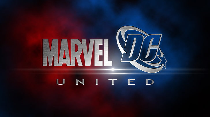 Captura de tela da Marvel DC united, Quadrinhos, Marvel Comics, DC Comics, Logotipo, HD papel de parede