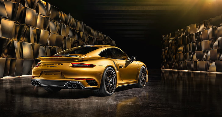 4K, serie exclusiva Porsche 911 Turbo S, 2017, Fondo de pantalla HD