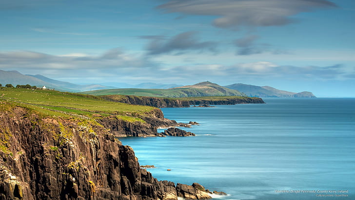 Kıyı şeridi, Dingle Yarımadası, County Kerry, İrlanda, Avrupa, HD masaüstü duvar kağıdı
