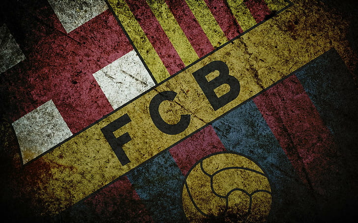 Fußball, FC Barcelona, ​​Logo, HD-Hintergrundbild