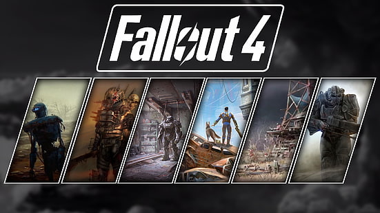 Fallout 4-affisch, Fallout 4, Fallout, collage, videospel, HD tapet HD wallpaper