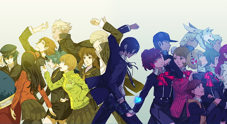 аниме илюстрация, Persona 4, Persona 3, Persona 3 Portable, серия Persona, HD тапет