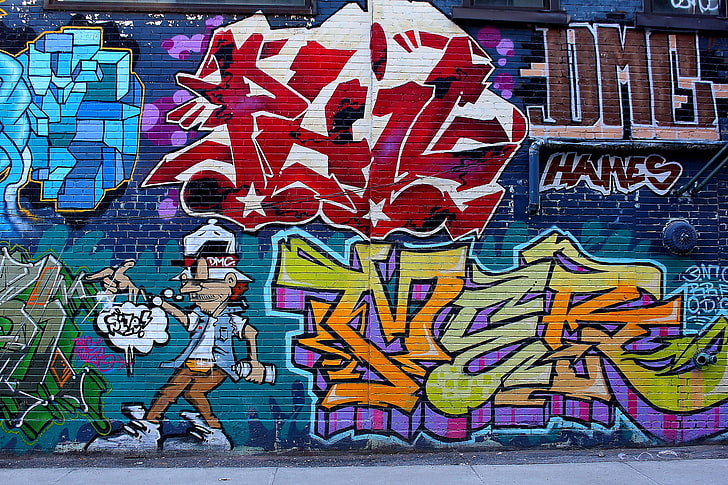 город, улица, граффити, HD обои
