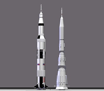 two gray and black plastic toys, grey, background, the moon, people, Saturn, moon, USSR, Rocket, Russia, the project, USA, design, gray, comparison, Soviet Union, Rocket carrier, Media, HD wallpaper HD wallpaper