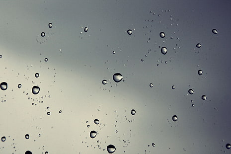 قطرات الماء ، قطرات الماء ، النافذة ، الماء على الزجاج، خلفية HD HD wallpaper