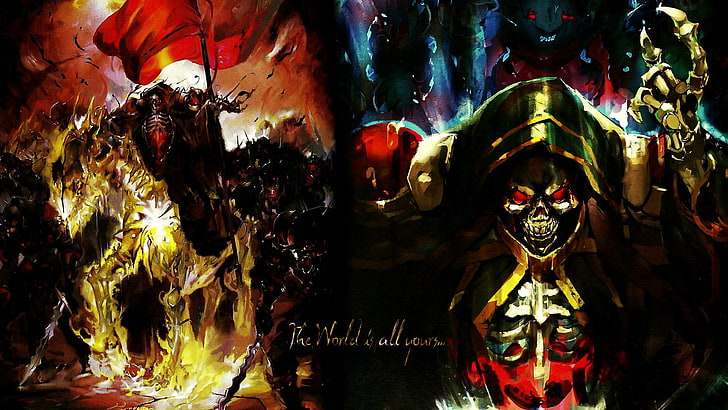 Anime, Overlord, Ainz Ooal Gown, Overlord (Anime), Tapety HD