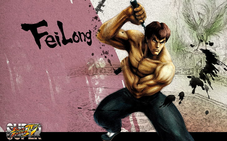 Fei Uzun - Street Fighter IV, feilong sokak dövüşçüsü iv karakter, oyunlar, 1920x1200, street fighter, sokak dövüşçüsü iv, fei uzun, HD masaüstü duvar kağıdı