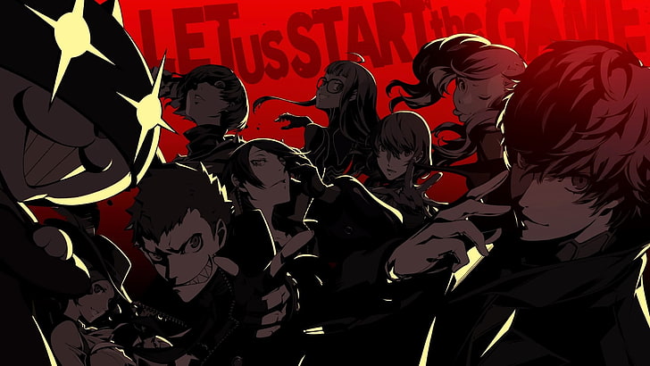 male and female anime characters digital wallpaper, Persona series, Persona 5, HD wallpaper