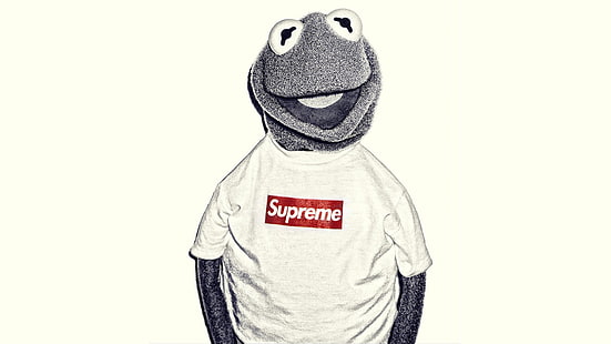 Products, Supreme, Kermit the Frog, Supreme (Brand), HD wallpaper HD wallpaper
