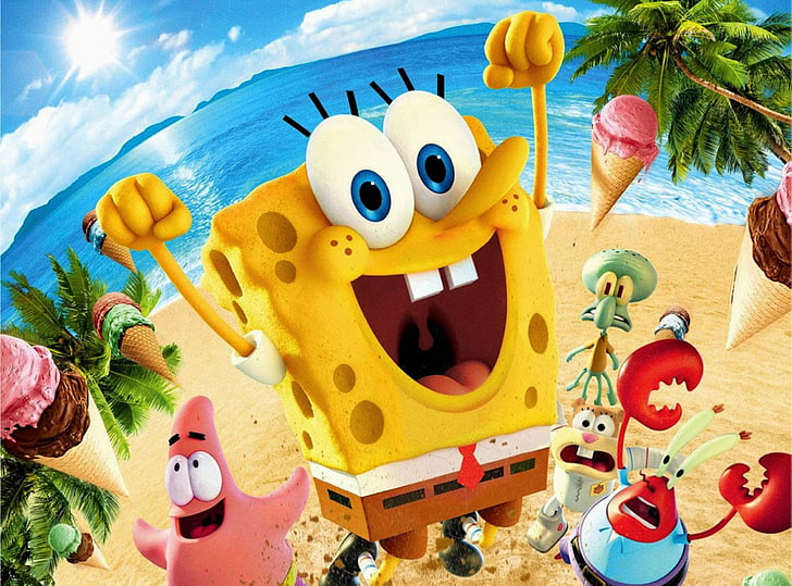 Spongebob Movie 2015, Spongebob wallpaper, Dibujos animados, Otros, Patrick, Spongebob, 2015, The SpongeBob Movie Sponge Out of Water, Fondo de pantalla HD
