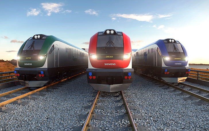 trem, Siemens Charger, transporte, HD papel de parede
