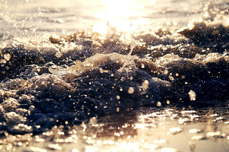 air, pantai, alam, Wallpaper HD