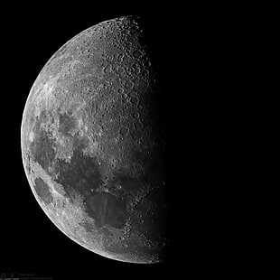 фотография Луны, сегодня вечером, воском Gibbous Moon, фотография, астрофотография, астрономия, луна, планета - Космос, ночь, поверхность Луны, темнота, космос, черный цвет, астрономия Телескоп, HD обои HD wallpaper