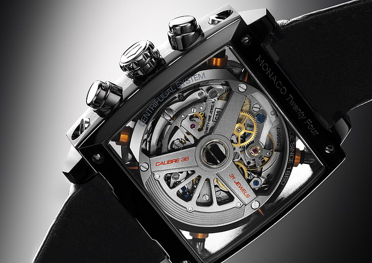 watch, chronometer, Monaco Twenty Four, TAG Heuer, HD wallpaper