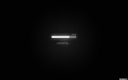 schwarz-grauer Samsung-Laptop, Laden, Fortschrittsbalken, Minimalismus, digitale Kunst, einfacher Hintergrund, HD-Hintergrundbild HD wallpaper