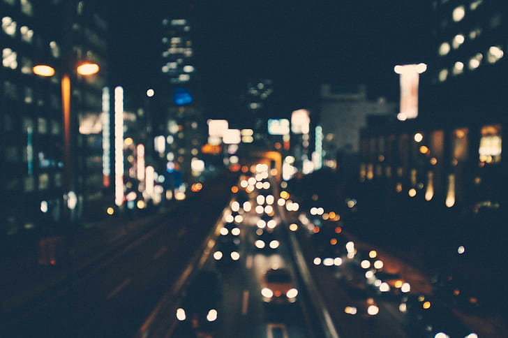 kota, lalu lintas, Wallpaper HD