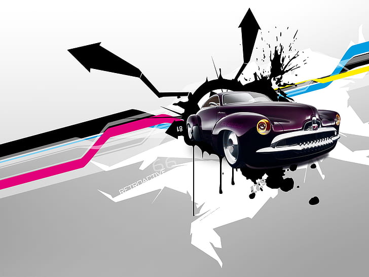 Abstract Car, abstract, 3d and abstract, HD wallpaper