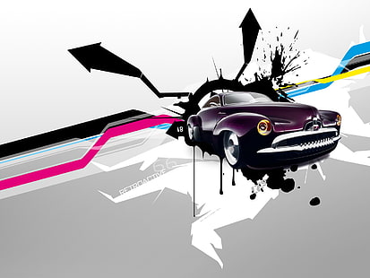 Streszczenie samochodów, abstrakcyjne, 3d i abstrakcyjne, Tapety HD HD wallpaper