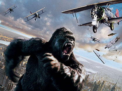 King Kong 2005, Fondo de pantalla digital de King Kong, Películas, Otras películas, Película, Épica, 2005, Nueva York, King Kong, Fondo de pantalla HD HD wallpaper