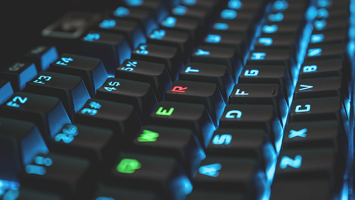 Tastaturen, mechanische Tastatur, QWERTY, RGB, HD-Hintergrundbild