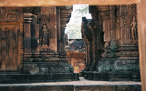 Храмы, Ангкор-Ват, HD обои HD wallpaper