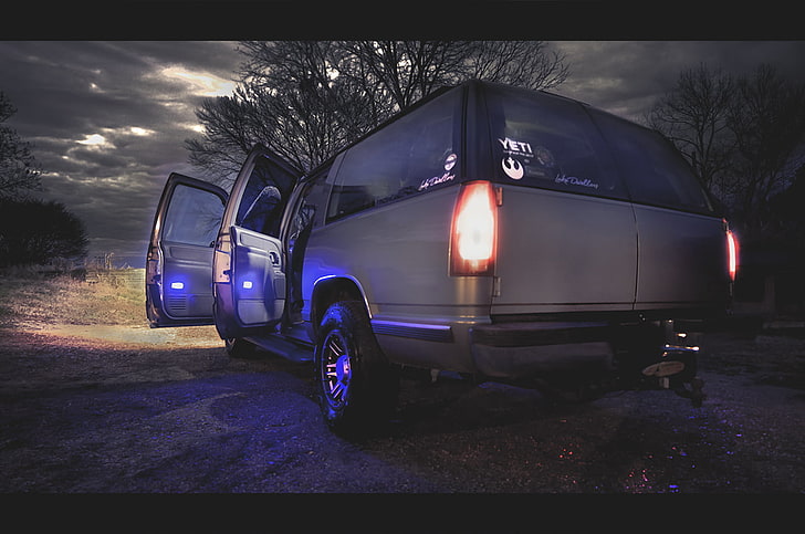 Vorort, GMC, LEDs, LED-Scheinwerfer, Pickup, SUV, Elliott Kiegelis, HD-Hintergrundbild