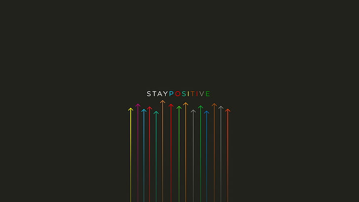 Quotes, Stay Positive, HD wallpaper