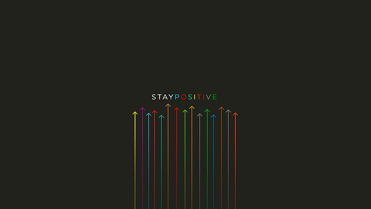 Stay Positive digital wallpaper, Stay Positive, Quotes, HD, HD wallpaper