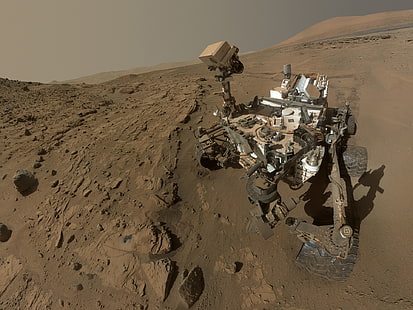 Curiosity Rover Mars NASA Alien Landscape Robot Machine HD, krajobraz, przestrzeń, obcy, robot, łazik, nasa, maszyna, mars, ciekawość, Tapety HD HD wallpaper