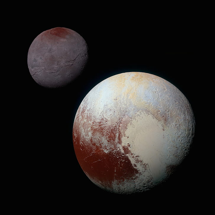 Tata Surya, astronomi, Charon, alam semesta, Pluto, ruang, Wallpaper HD