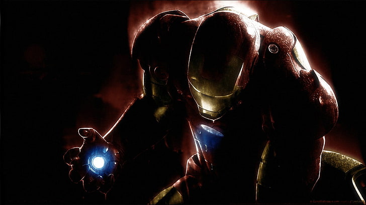 Ilustração do Homem de Ferro Marvel, Homem de Ferro, Universo Cinematográfico da Marvel, HD papel de parede