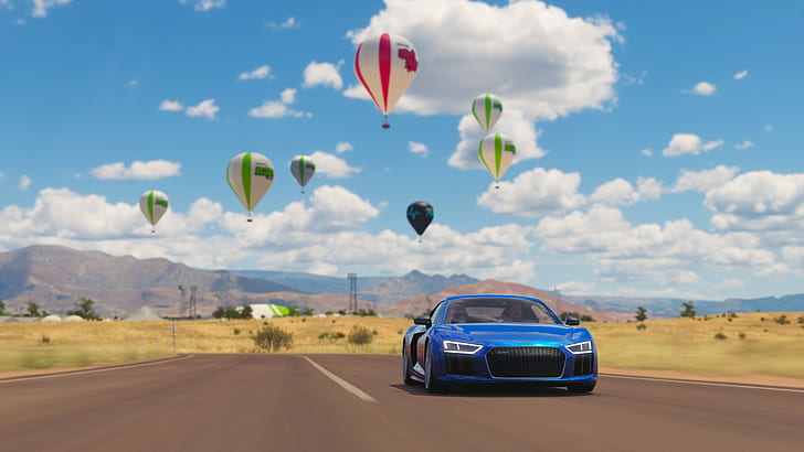 2K, Audi R8, car, Forza horizon 3, HD wallpaper