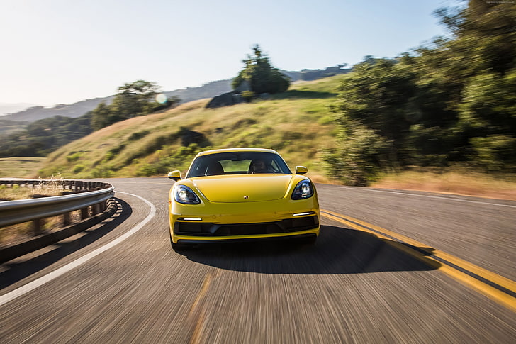 2019 carros, 4K, Porsche 718 Cayman GTS, HD papel de parede
