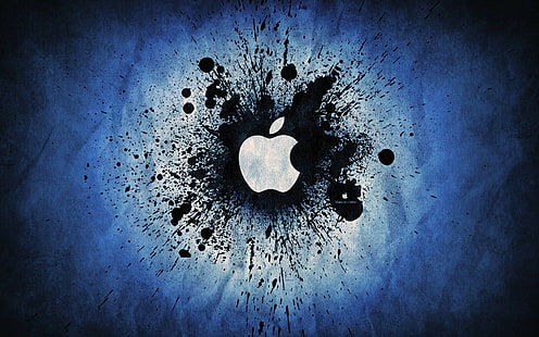 Apple Inc., paint splatter, HD wallpaper HD wallpaper