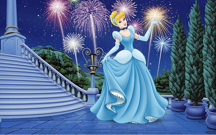 Disney Princess Cinderella Love Story Cartoon Foto Wallpaper Hd For Desktop 1920 × 1200, Fond d'écran HD