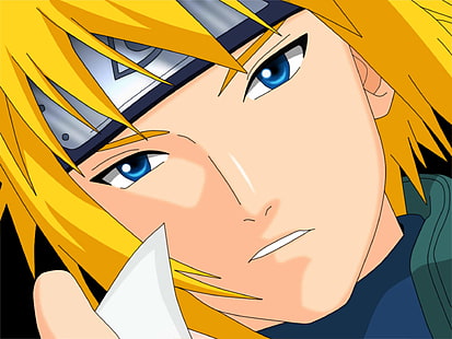 Naruto Minato Namikaze ilustracja, Anime, Naruto, sztuka, Namikaze Minato, 4th Hokage, Tapety HD HD wallpaper